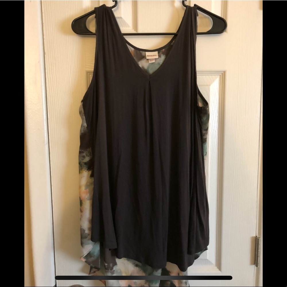 Merona Gray and Multicolor Tank